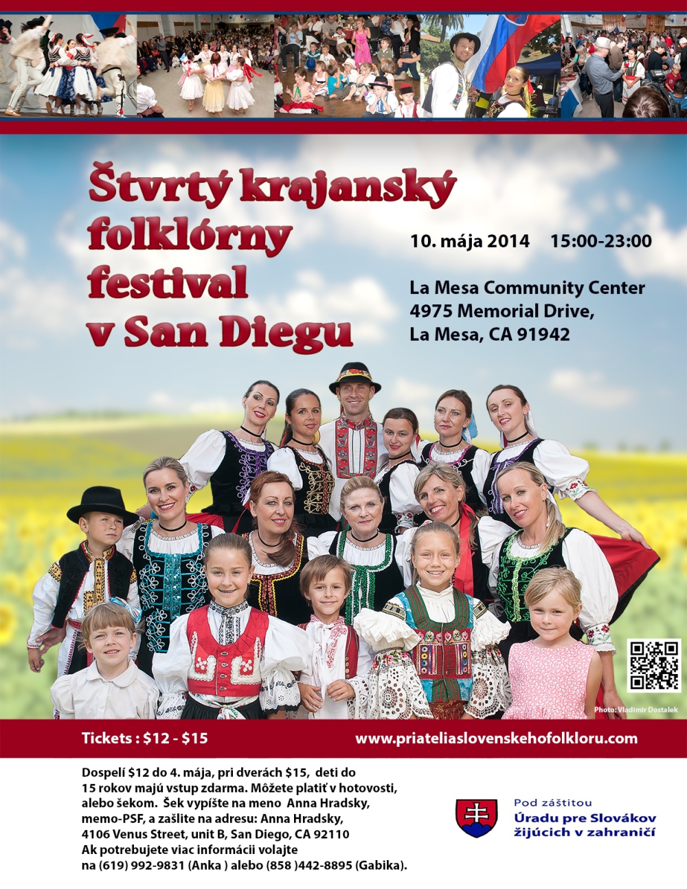 Štvrtý krajanský  folklórny  festival v San Diegu